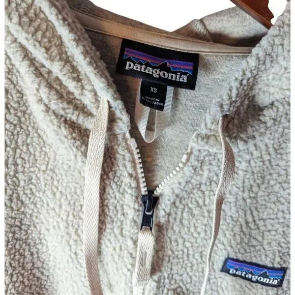 PATAGONIA Shearling Fleece Hoodie Jacket Size XS - Picture 4 of 4